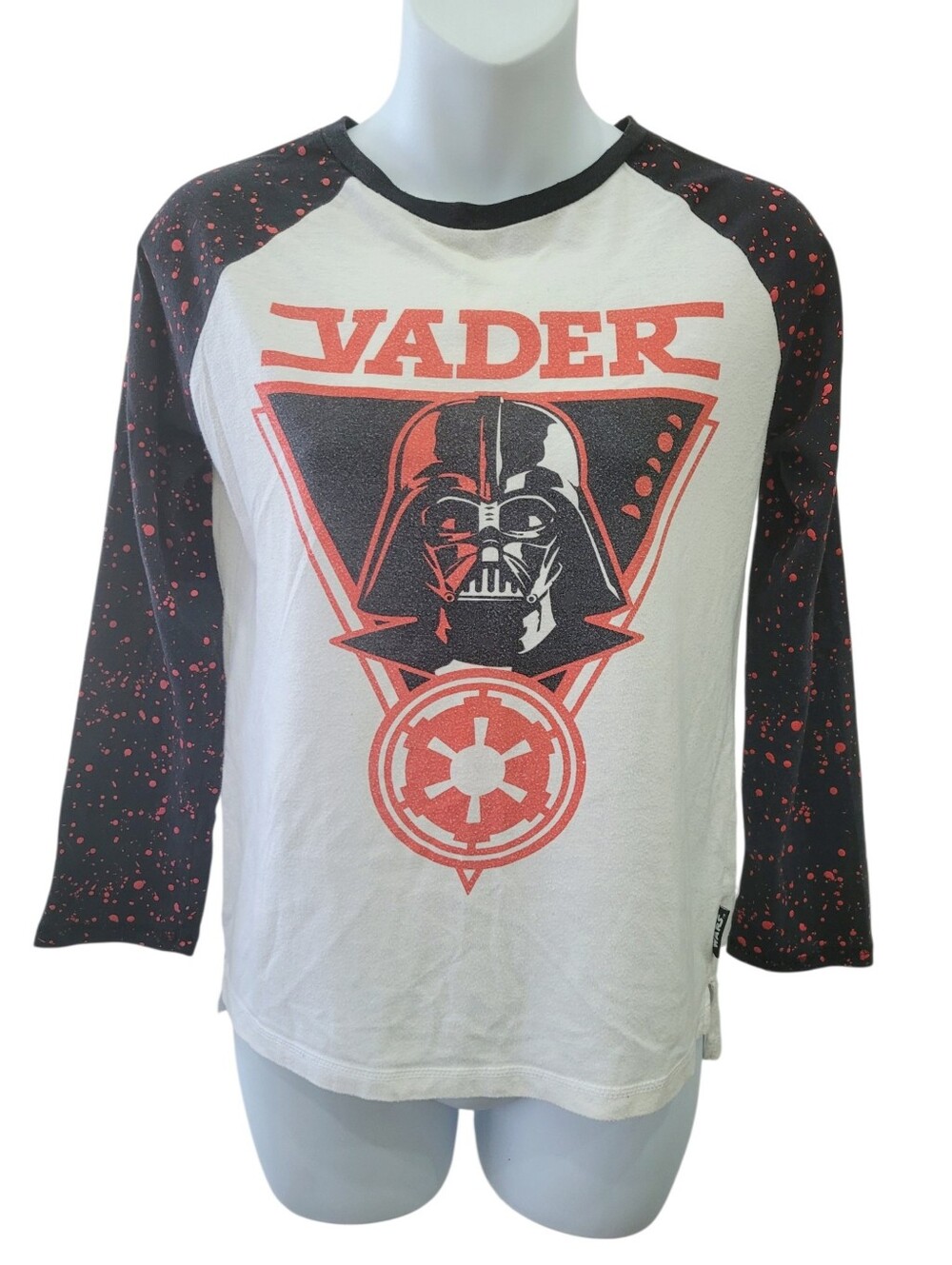 2/$20 Star Wars Vader Black & Red Top Long Sleeve T-shirt Size: XS